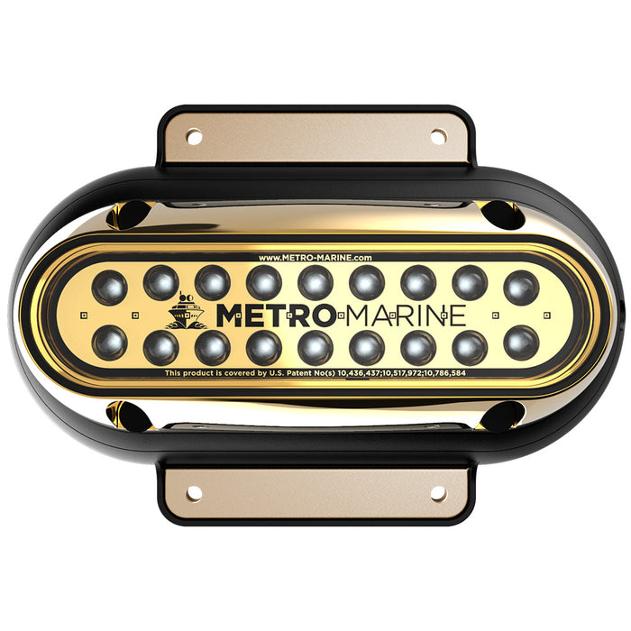 Metro Marine High-Output Elongated Surface Mount Light w/Intelligent Monochromatic LED's - White, 45 Beam