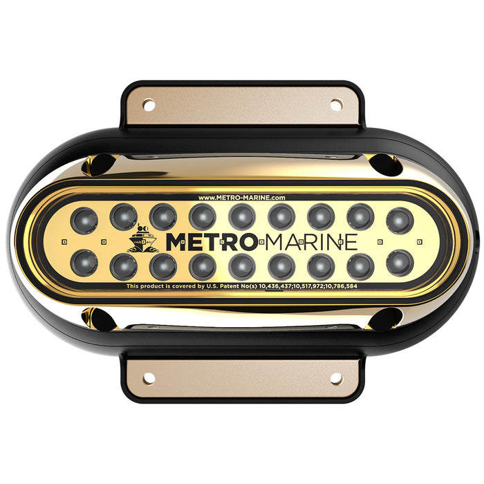 Metro Marine High-Output Elongated Surface Mount Light w/Intelligent Monochromatic LED's - White, 90 Beam