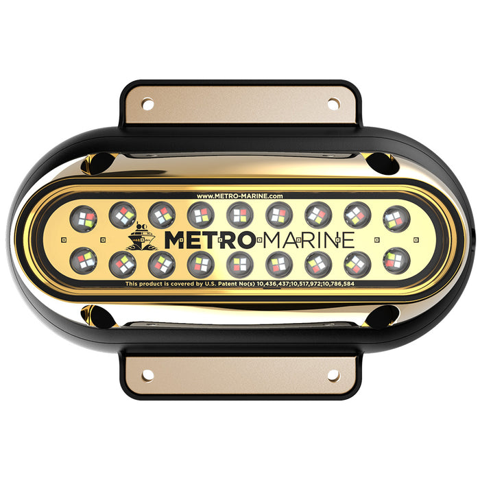 Metro Marine High-Output Elongated Surface Mount Light w/Intelligent Full Spectrum LED's - RGBW, 90 Beam