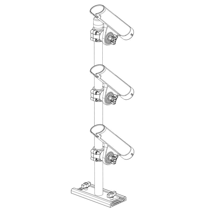 Scotty 333 Track Mounted Rod Tree - Rodmaster II Rod Holders