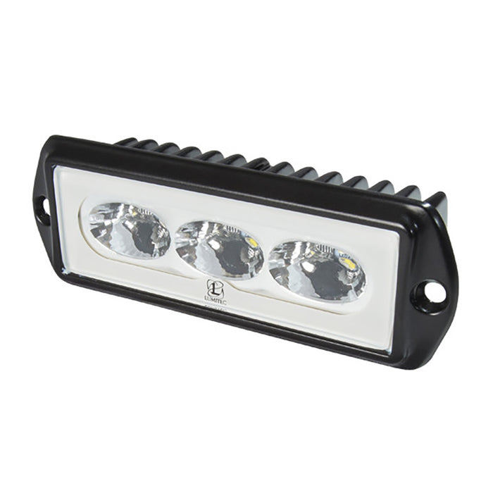 Lumitec CapriLT Flush Mount LED Flood Light - White Non-Dimming - Black Housing