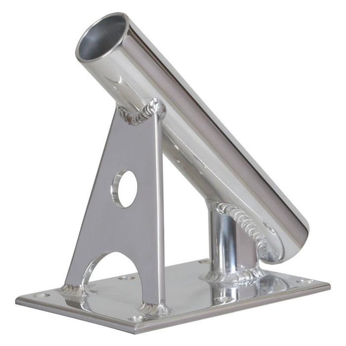 Lee's MX Pro Series Fixed Angle Center Rigger Holder - 45 - 1.5" ID - Bright Silver
