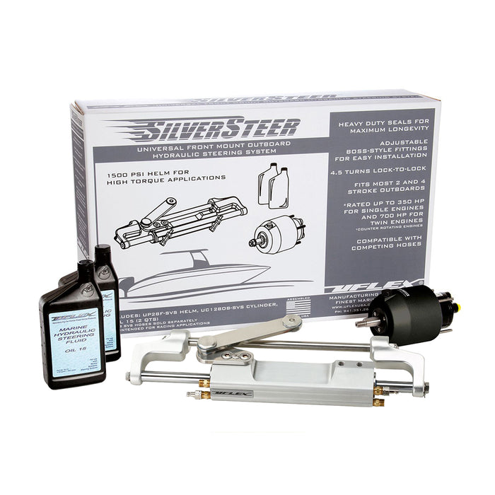 Uflex SilverSteer Universal Front Mount Outboard Hydraulic Tilt Steering System - 1500PSI V1