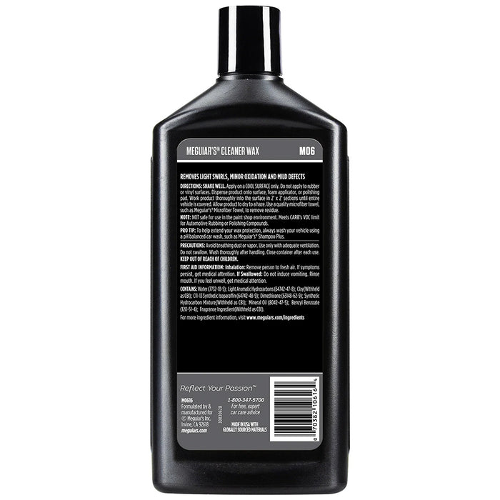 Meguiar's M6 Mirror Glaze Cleaner Wax - 16oz