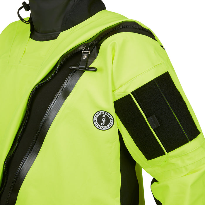 Mustang Sentinel Series Water Rescue Dry Suit - Fluorescent Yellow Green-Black - XL Long