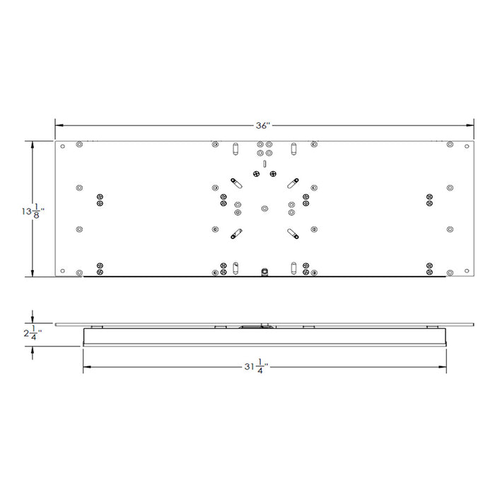 TACO 13-1/8" x 36" Electric Seat Slide
