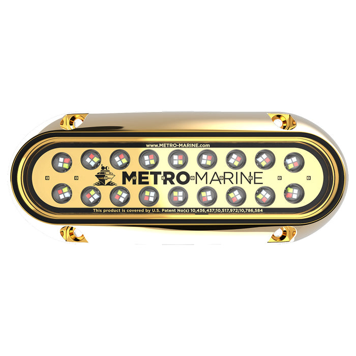 Metro Marine High-Output Elongated Underwater Light w/Intelligent Full Spectrum LED's - RGBW, 90 Beam