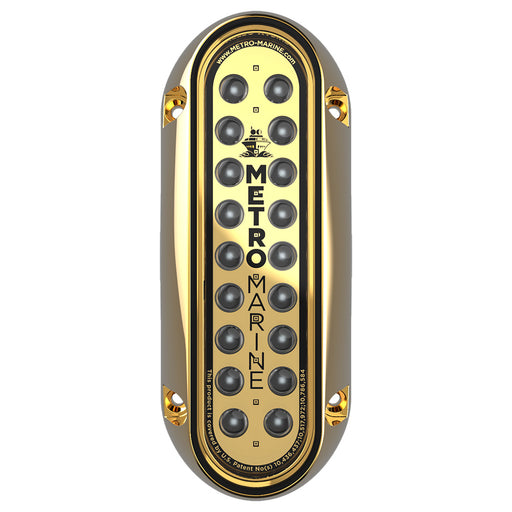 Metro Marine High-Output Elongated Vertical Mount Light w/Intelligent Monochromatic LED's - Blue, 90 Beam