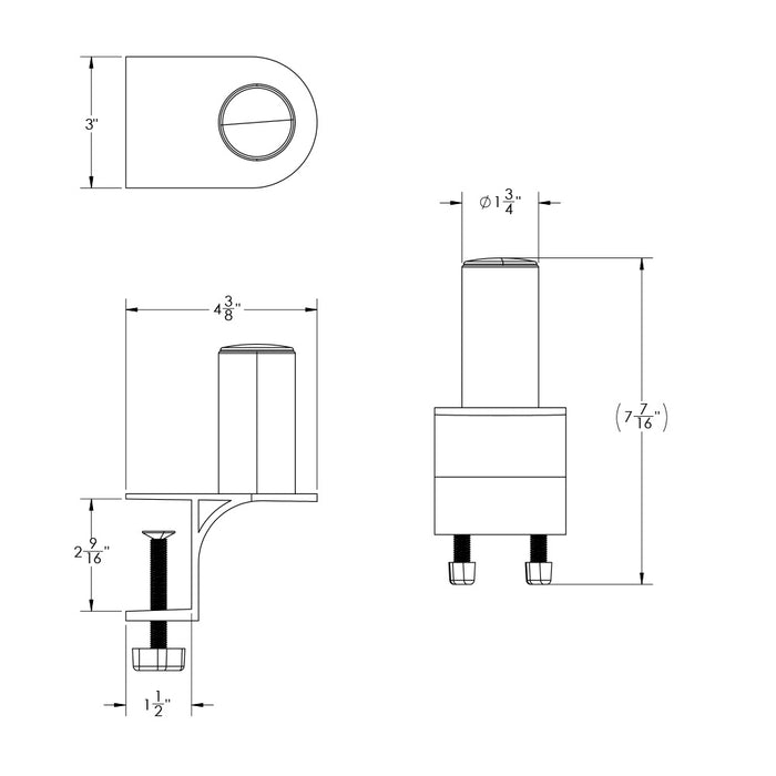 TACO ShadeFin Mini Clamp Mount