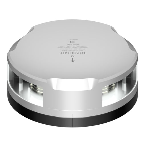 Lopolight 360-Degree Stern Light - 2NM - Silver Housing w/FB Base