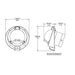 Ritchie BN-202 Navigator Compass - Bulkhead Mount - Black