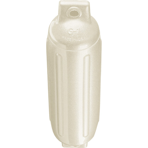 Polyform G-1 Twin Eye Fender 3.5" x 12.8" - Metallic White