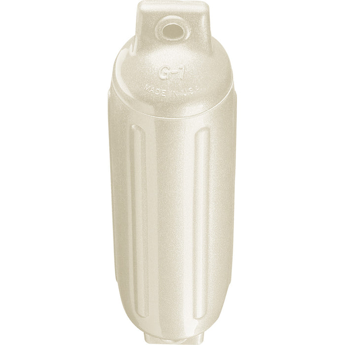 Polyform G-1 Twin Eye Fender 3.5" x 12.8" - Metallic White