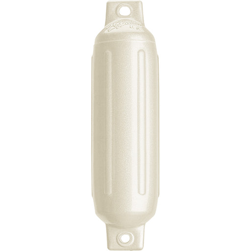 Polyform G-1 Twin Eye Fender 3.5" x 12.8" - Metallic White