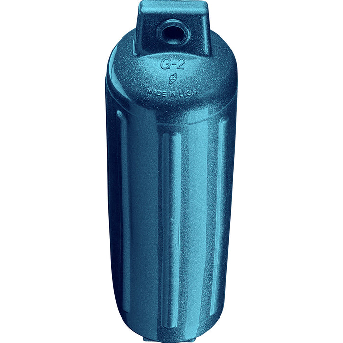 Polyform G-2 Twin Eye Fender 4.5" x 15.5" - Metallic Blue