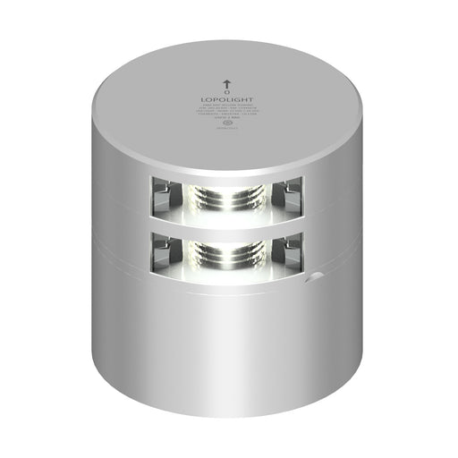 Lopolight Double Stern Light - 2nm w/Connector & Alu-Base - Silver