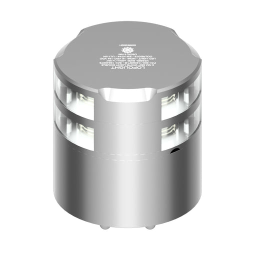 Lopolight 360 Double-Stacked 3nm Masthead Light - Silver Anodized