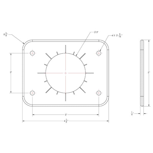 TACO Grand Slam 300 Universal Backing Plate f/GS-300 & GS-390 - Pair
