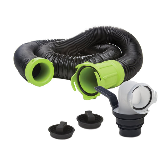 Thetford Titan Premium 15' Sewer Hose Kit w/Universal Bayonet Connection & 5-in-1 Sewer Adapter w/Handle