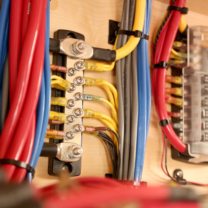 Blue Sea 2301 150AMP Common BusBar 10 x #8-32 Screw Terminal