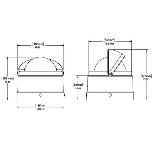 Ritchie DNW-200 Navigator Compass - Binnacle Mount - White