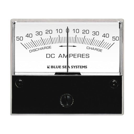 Blue Sea 8252 DC Zero Center Analog Ammeter - 2-3/4" Face, 50-0-50 Amperes DC