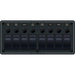 Blue Sea 8371 Water Resistant Panel - 8 Position - Black - Horizontal Mount