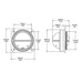 Ritchie V-527 Kayak Compass - Bulkhead Mount - White Dial