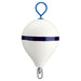 Polyform 17" CM Mooring Buoy w/Galvanized Iron - White Blue Stripe