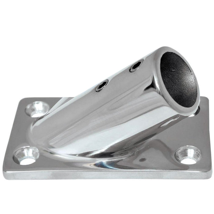 Whitecap 1" O.D. 30 Rectangle Base SS Rail Fitting