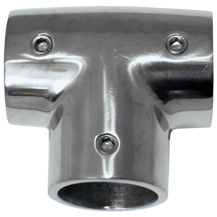 Whitecap 1" O.D. 90 SS Tee Rail Fitting