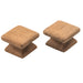 Whitecap Teak Square Drawer Knob - 1-1/8" - 2 Pack