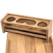Whitecap Teak Drinkholder w/Removable Cockpit Table Top - Holds 4 Glasses