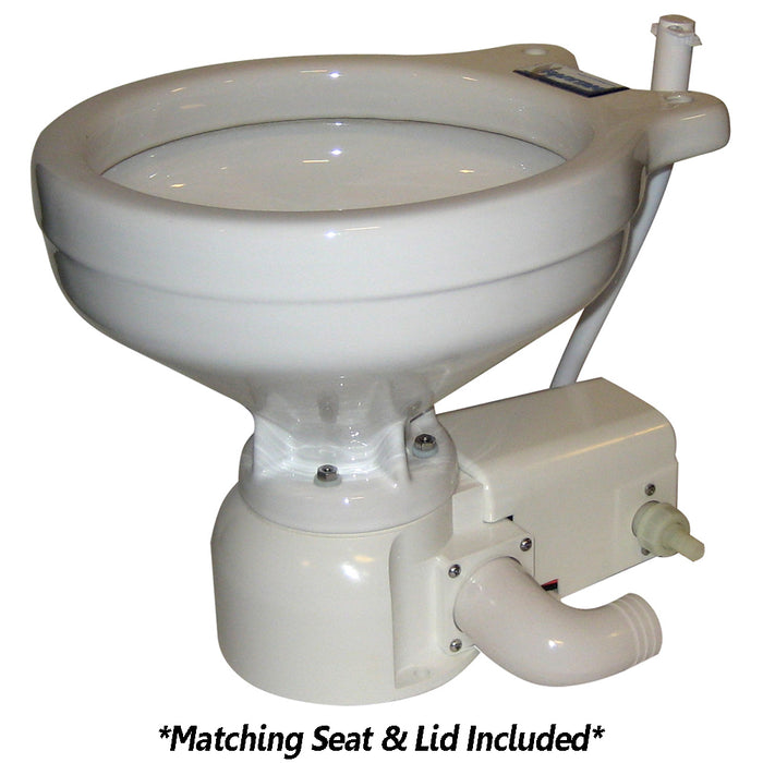 Raritan Sea Era Toilet - Household Style - Freshwater Solenoid - Straight & 90 Discharge - Smart Toilet Control - 12v