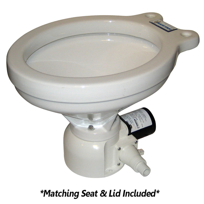 Raritan Sea Era Toilet - Household Style - Remote Intake Pump - Straight & 90 Discharge - Smart Toilet Control - 12v