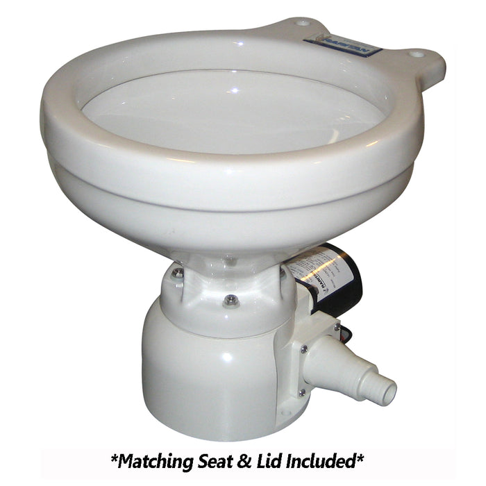 Raritan Sea Era Toilet - Marine Size - Remote Intake Pump - Straight & 90 Discharge - Smart Toilet Control - 12v