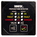 Fireboy-Xintex Propane Fume Detector & Alarm w/2 Plastic Sensors & Solenoid Valve - Square Black Bezel Display