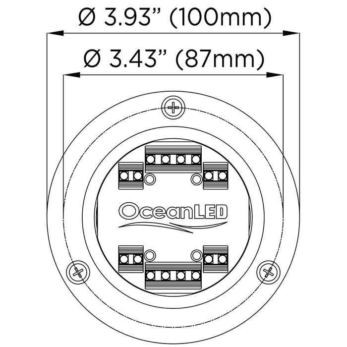 OceanLED Sport S3166S Underwater LED Light - Ultra White