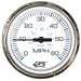 Faria Chesapeake White SS 4" Studded Speedometer - 60MPH (GPS)