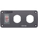 Blue Sea 4364 Water Resistant USB Accessory Panel - 15A Circuit Breaker, 2x Blank Apertures