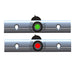 TACO Rub Rail Mounted LED Navigation Light Set - 4" w/Deutsch Plug Port & Starboard