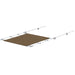 SureShade PTX Power Shade - 51" Wide - Stainless Steel - Toast