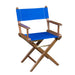 Whitecap Director's Chair w/Blue Seat Covers - Teak