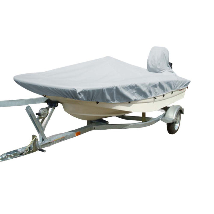 Carver Sun-DURA Styled-to-Fit Boat Cover f/13.5' Whaler Style Boats with Side Rails Only - Grey