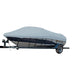 Carver Sun-DURA Styled-to-Fit Boat Cover f/23.5' Sterndrive V-Hull Runabout Boats (Including Eurostyle) w/Windshield & Hand/Bow Rails - Grey