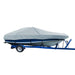 Carver Sun-DURA Styled-to-Fit Boat Cover f/18.5' V-Hull Low Profile Cuddy Cabin Boats w/Windshield & Rails - Grey