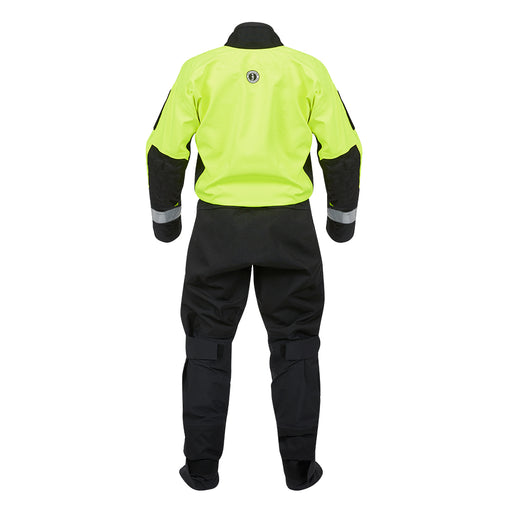 Mustang Sentinel Series Water Rescue Dry Suit - Fluorescent Yellow Green-Black - XS Long