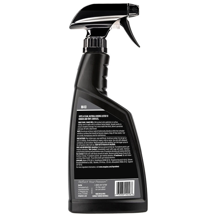 Meguiar's M40 Mirror Glaze Vinyl & Rubber Cleaner & Conditioner - 16oz